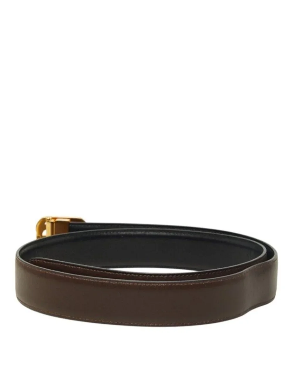 Gucci Interlocking Reversible Belt Brown Leather